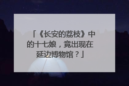《长安的荔枝》中的十七娘，竟出现在延边博物馆？