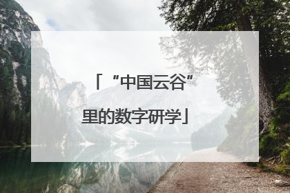 “中国云谷”里的数字研学