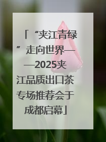 “夹江青绿”走向世界——2025夹江品质出口茶专场推荐会于成都启幕