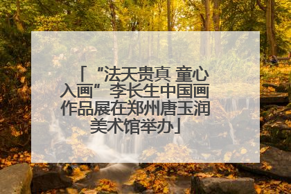 “法天贵真 童心入画”李长生中国画作品展在郑州唐玉润美术馆举办