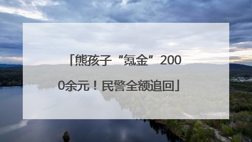熊孩子“氪金”2000余元！民警全额追回