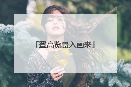 登高览景入画来