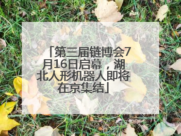 第三届链博会7月16日启幕，湖北人形机器人即将在京集结