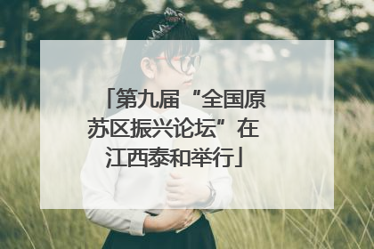 第九届“全国原苏区振兴论坛”在江西泰和举行