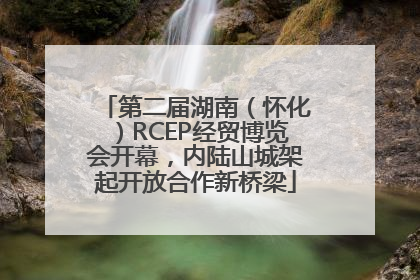 第二届湖南（怀化）RCEP经贸博览会开幕，内陆山城架起开放合作新桥梁