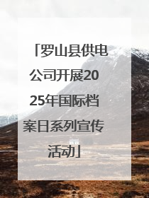 罗山县供电公司开展2025年国际档案日系列宣传活动