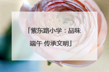 紫东路小学：品味端午 传承文明
