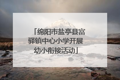 绵阳市盐亭县富驿镇中心小学开展幼小衔接活动