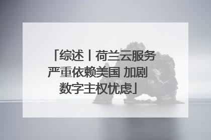综述丨荷兰云服务严重依赖美国 加剧数字主权忧虑