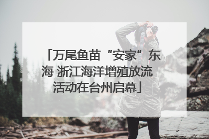 万尾鱼苗“安家”东海 浙江海洋增殖放流活动在台州启幕