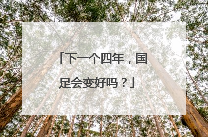 下一个四年，国足会变好吗？