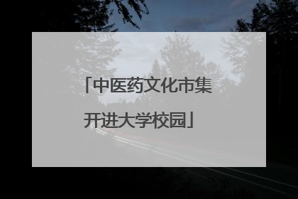 中医药文化市集开进大学校园