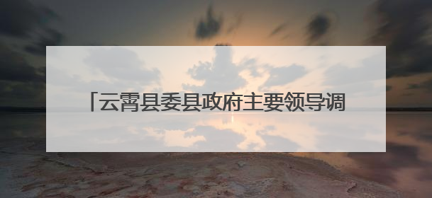 云霄县委县政府主要领导调研党建引领国企改革工作