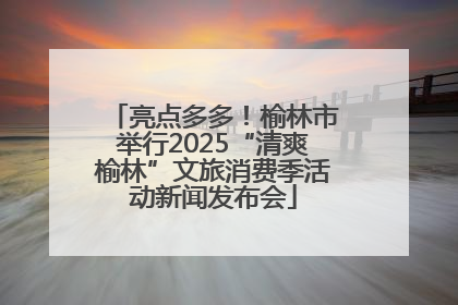 亮点多多！榆林市举行2025“清爽榆林”文旅消费季活动新闻发布会