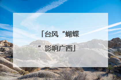 台风“蝴蝶”影响广西