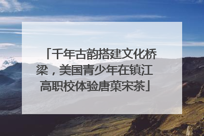 千年古韵搭建文化桥梁，美国青少年在镇江高职校体验唐菓宋茶
