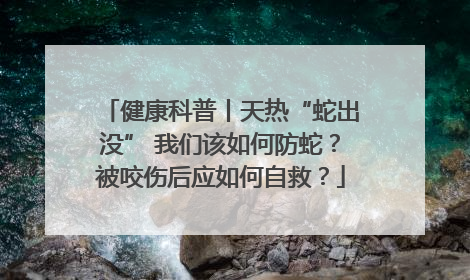 健康科普丨天热“蛇出没” 我们该如何防蛇？被咬伤后应如何自救？