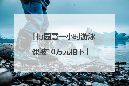 傅园慧一小时游泳课被10万元拍下