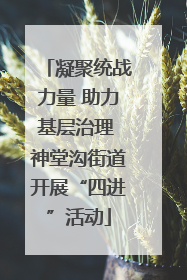 凝聚统战力量 助力基层治理 神堂沟街道开展“四进”活动