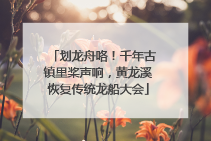 划龙舟咯！千年古镇里桨声响，黄龙溪恢复传统龙船大会
