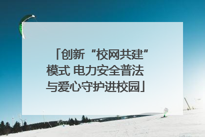 创新“校网共建”模式 电力安全普法与爱心守护进校园