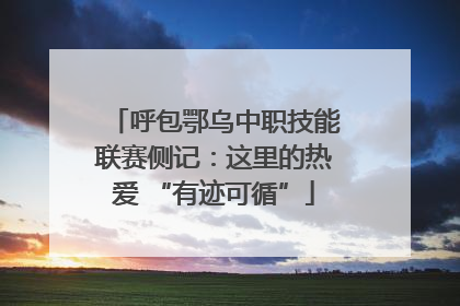 呼包鄂乌中职技能联赛侧记：这里的热爱 “有迹可循”