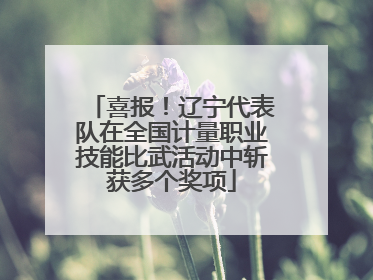 喜报！辽宁代表队在全国计量职业技能比武活动中斩获多个奖项