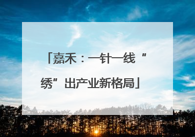 嘉禾：一针一线“绣”出产业新格局