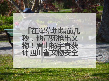 在崖墓坍塌前几秒，他冒死抢出文物！眉山杨宇春获评四川省文物安全守护者