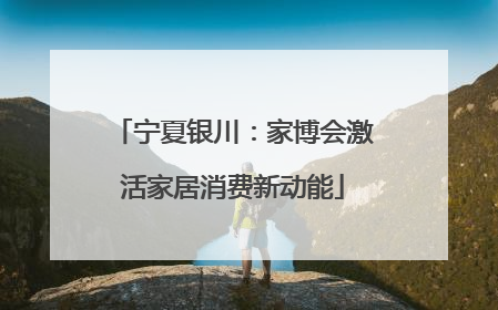 宁夏银川：家博会激活家居消费新动能