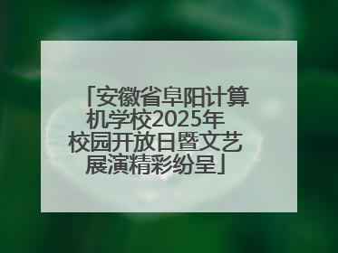 安徽省阜阳计算机学校2025年校园开放日暨文艺展演精彩纷呈