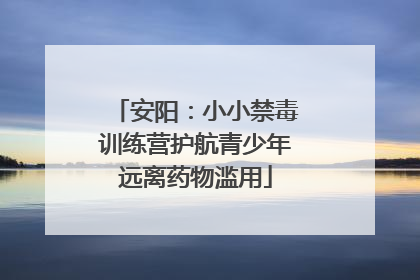 安阳：小小禁毒训练营护航青少年远离药物滥用