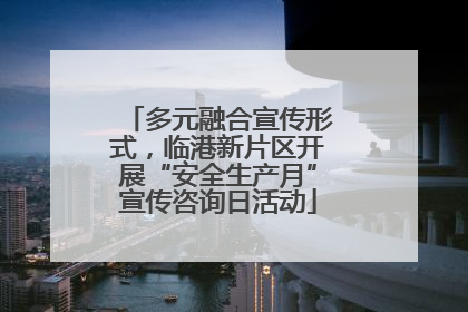 多元融合宣传形式，临港新片区开展“安全生产月”宣传咨询日活动