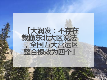 大润发：不存在裁撤东北大区说法，全国五大营运区整合提效为四个