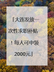 大连发放一次性求职补贴！每人可申领2000元
