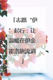 志愿“伊”起行：让温暖在伊金霍洛旗流淌