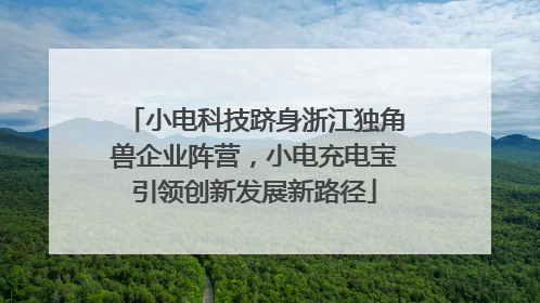 小电科技跻身浙江独角兽企业阵营，小电充电宝引领创新发展新路径