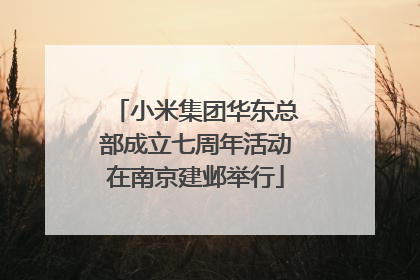 小米集团华东总部成立七周年活动在南京建邺举行