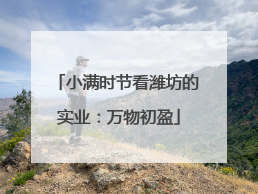 小满时节看潍坊的实业：万物初盈