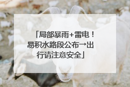 局部暴雨+雷电！易积水路段公布→出行请注意安全