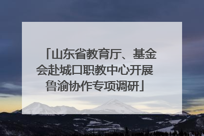 山东省教育厅、基金会赴城口职教中心开展鲁渝协作专项调研
