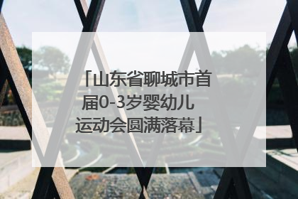 山东省聊城市首届0-3岁婴幼儿运动会圆满落幕