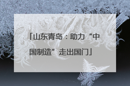 山东青岛：助力“中国制造”走出国门