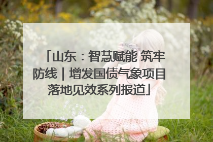 山东：智慧赋能 筑牢防线｜增发国债气象项目落地见效系列报道