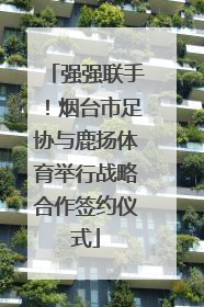 强强联手！烟台市足协与鹿扬体育举行战略合作签约仪式