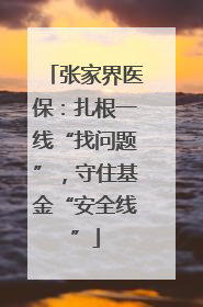张家界医保：扎根一线“找问题”，守住基金“安全线”