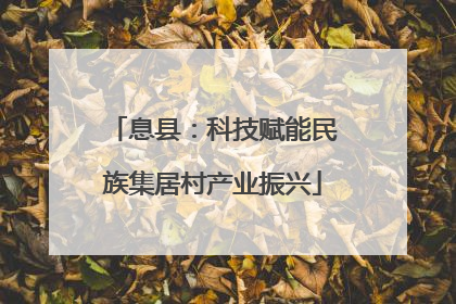 息县：科技赋能民族集居村产业振兴