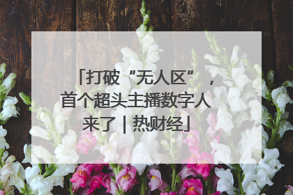 打破“无人区”，首个超头主播数字人来了｜热财经