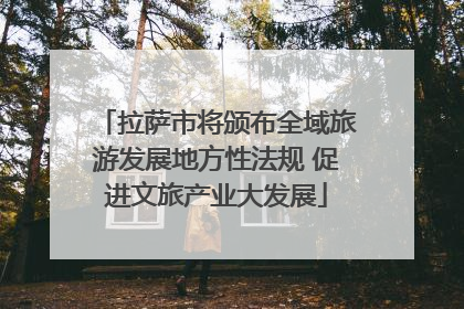 拉萨市将颁布全域旅游发展地方性法规 促进文旅产业大发展