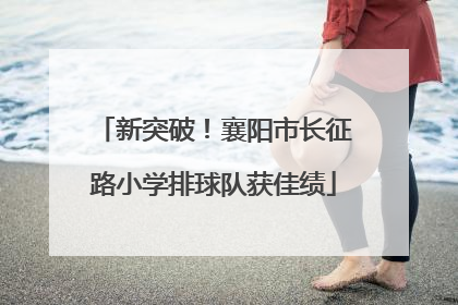 新突破！襄阳市长征路小学排球队获佳绩
